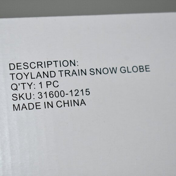 Mckenzie Childs Toyland Train Snow Globe #: 31600-1215 NIB...